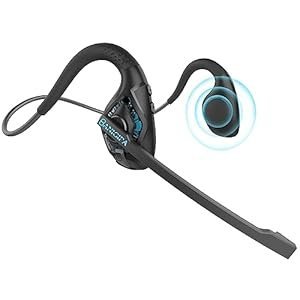 BANIGIPA Open-Ear Bluetooth Headset with Noise-Canceling Mic