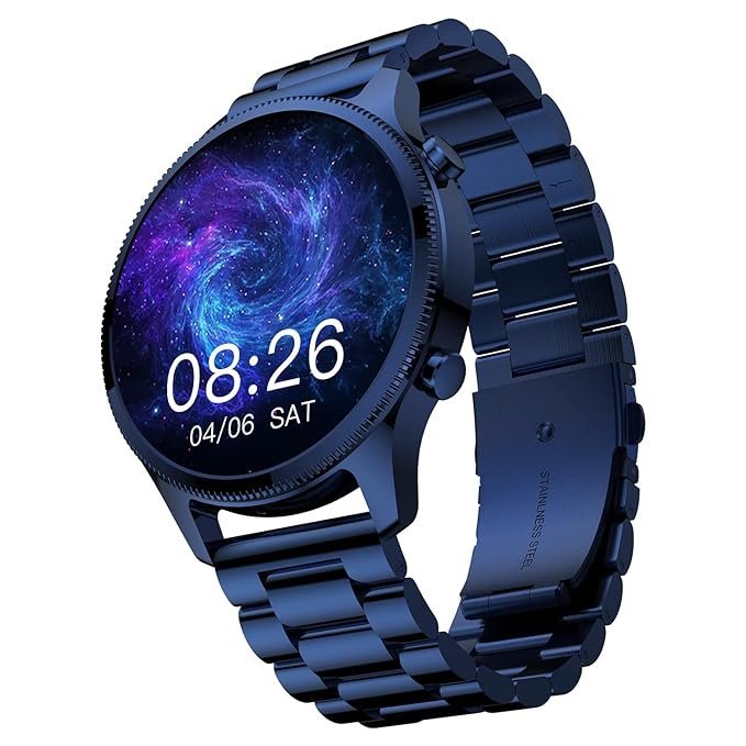 Noise Halo Plus Elite Smartwatch | AMOLED Display, Stainless Steel