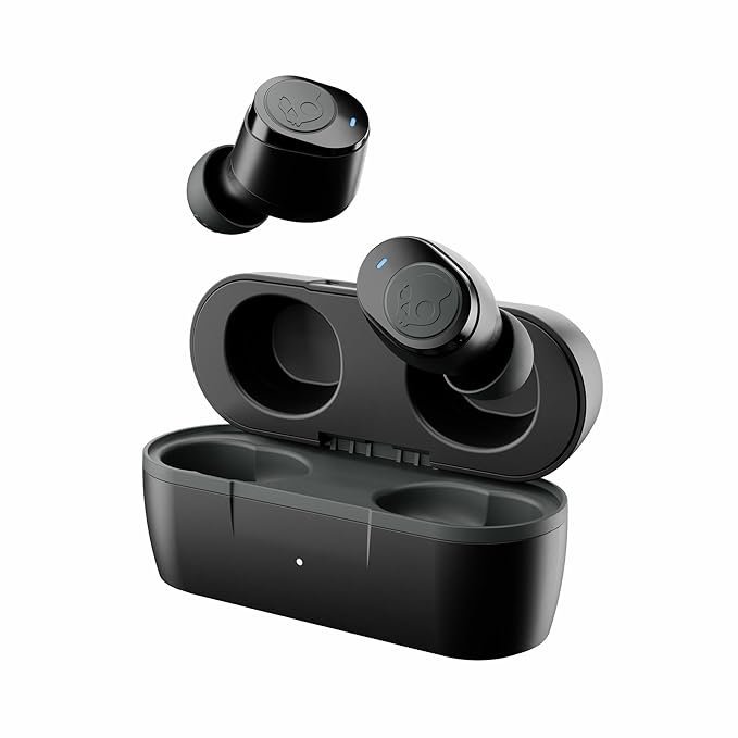 Skullcandy Jib True 2 Wireless Earbuds with Mic and 32 Hr Battery - Black