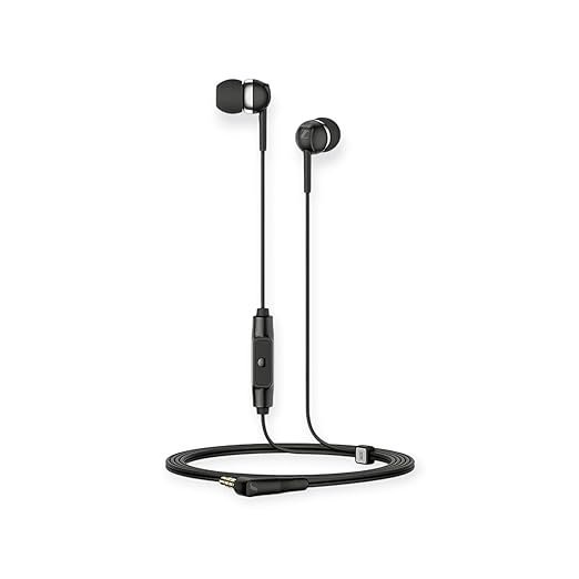 Sennheiser CX 80S Wired In-Ear Headphones with Mic | Black