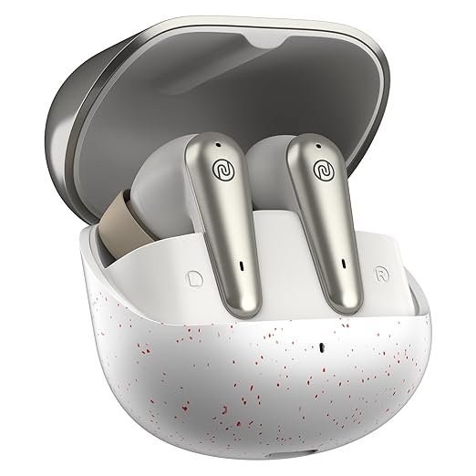 Noise Buds X Prime True Wireless Earbuds: 120H Playtime, Quad Mic ENC (Champagne White)