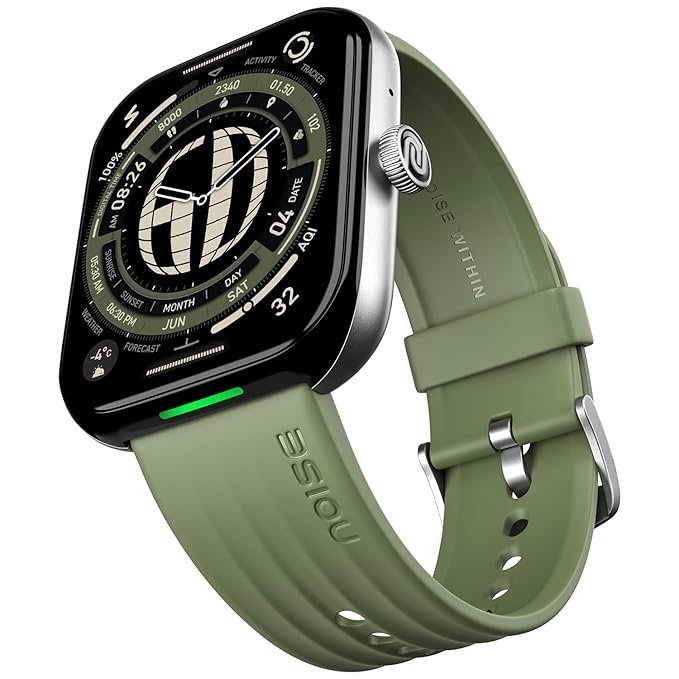 Noise Ultra 3 Luminary Smart Watch | 1.96" AMOLED | Forest Green