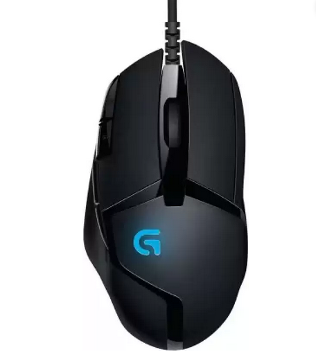 Diks G402 Wired Optical Gaming Mouse - 4000 DPI, 8 Programmable Buttons, Black