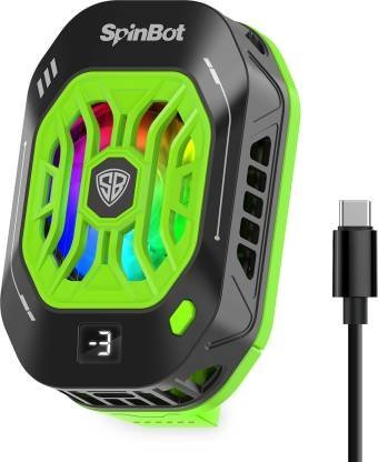 SpinBot IceDot Neo Mobile Cooler for Gaming (Temperature Display, RGB)